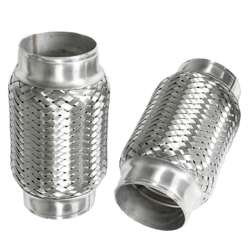 2.75 inch Exhaust Flex Pipe, 2.75" x 3.7"w, Stainless Steel