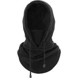 Trifolium Balaclava Thermal Fleece Hood & Face Cover Outdoor Mulltifunction Windproof Winter Sports Face Mask - UK Brand (Balaclava 20221 Darkgrey OneSize)
