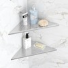 Qeke 2 Pack Bathroom Corner Shelf, Recessed 12" Corner Shower