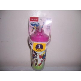 Playtex Sipsters dc Super friends sippy cup straw Pink  New