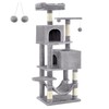 Feandrea Cat Tree, 61-Inch Cat Tower for Indoor Cats, Plush