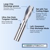 KEENTECH 1/4" Shank Downcut 2 Flute Flat Tip Sprial Router