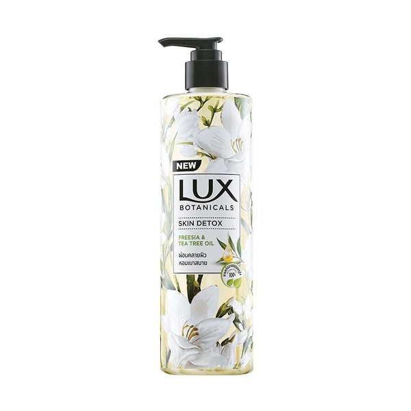 Lux Botanicals Shower Gel Skin Detoxification (450 ml) Freesia and Tea Tree Oil Full Natural Brilliance