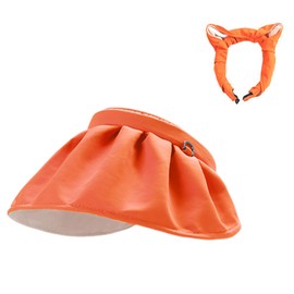 Vincent House Sun Visor Hat, UV Protection, Wide Brim Hat, Foldable, UV Protection, Small Face Effect, Large Size, Sports, Outdoors, Lightweight, Sweat Absorbent, Quick Drying, Solid, Stylish, Tennis,