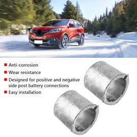 for jis battery Battery Sleeves, 1 Pair Car Battery Terminal Converter Post Adaptors Anode Metal Cathode Sleeves