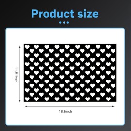 MOXRUQ Rear Tail Light Stickers, Heart Pattern Taillight Stickers, Waterproof DIY Tint Film for Rear Lights, Self-Adhesive Tail Light Decorative Decals, Funny Light Cover Modification (Black)