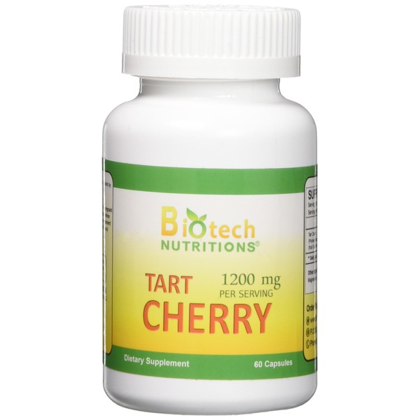 Biotech Nutritions Tart Cherry Vegetable Capsules, 60 Count