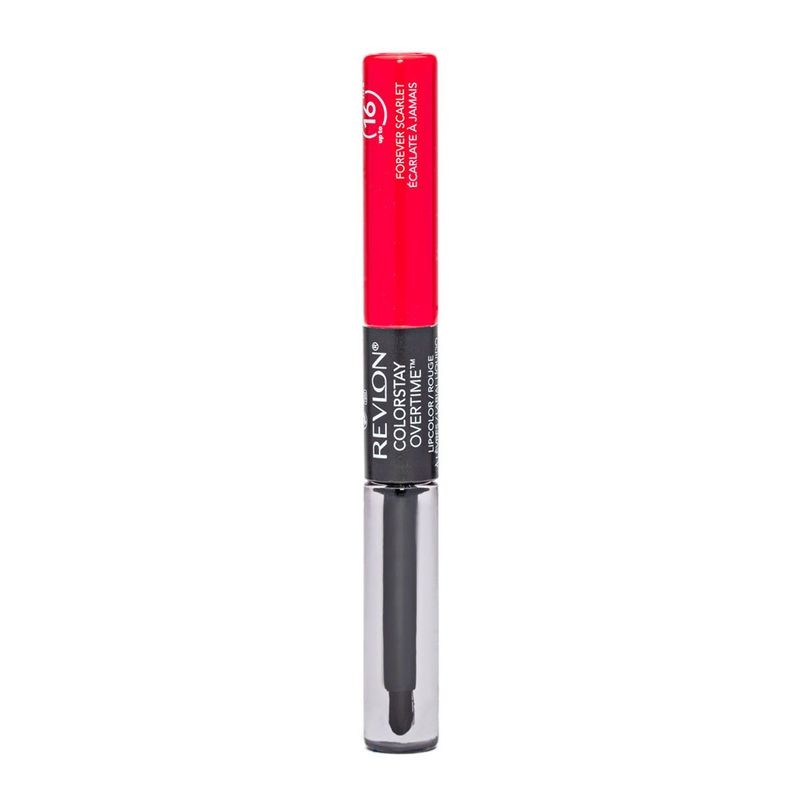 Labial Líquido Revlon ColorStay Overtime Lipcolor tono 040 Forever Scarlet