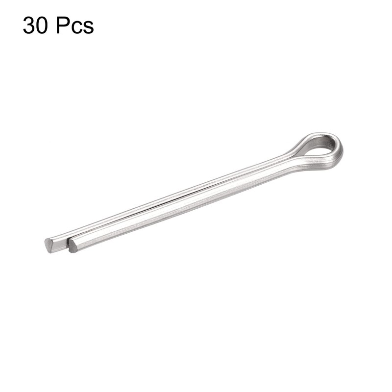 sourcing map Split Cotter Pin, 4mm x 40mm Stainless Steel