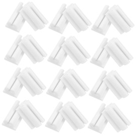 DOITOOL 50pcs U-Shaped Chair Leg Protectors Non-Slip Floor Glides for Furniture Feet Durable Caps Prevent Scratches and Noise Easy Installation Fits Tubing