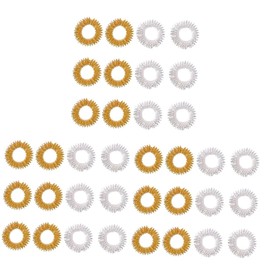 Baluue 3sets Sensory Finger Rings Fidget Toy Set Acupressure Ring for Teens Classroom Reward 20pcs*3
