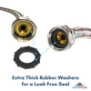 Short Washing Machine Hoses (1FT) - OCT Connect for Easy