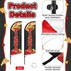 FuWeave 2 Pcs Pizza Advertising Swooper Flag Banner 7ft Feather