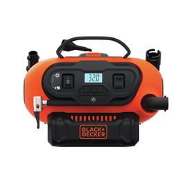 BLACK+DECKER Tire Inflator Portable Air Compressor, Air Pump for Inflatables, 3 Modes: Electric Outlet, 12V Car Adapter and Cordless 20V MAX, Battery Sold Separately (BDINF20C)