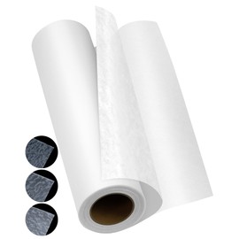 PLANTIONAL Double Sided Iron On Adhesive Film: 11.8 inch x 10 Yards Heavy Weight Double-Sided Press-on Patch Heat Melt Fabric Glue Sheet Permanent Fusible Adhesive