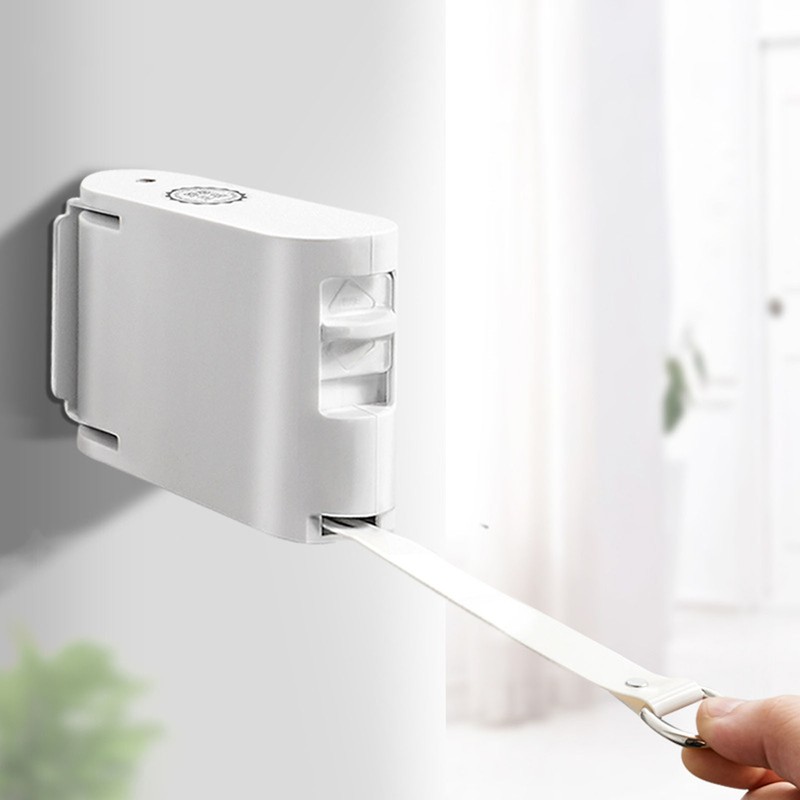 Retractable Clotheslines Punch Free Wind Resistant Wall Mounted Laundry Clothes