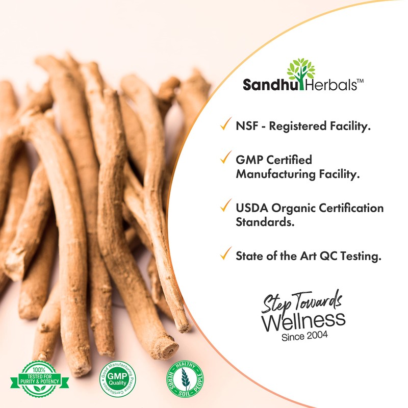 SANDHUHERBALS Sandhu Herbals Ashwagandha with Zinc Black Pepper Extract Ashwagandha
