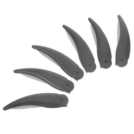 Healeved 6pcs Ox Horn Nail Files Double-sided Manicure Tools for Grinding and Polishing Compact and Portable Nail Trimming Accessories for Home and Salon Use