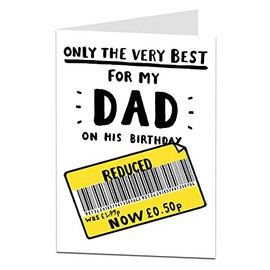 LimaLima The Very Best Funny Happy Birthday Card For Dad Perfect For 40th 50th 60th 70th