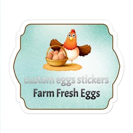 2,2.5,3,3.5,4inch Custom Egg Carton Labels Sticker Farm Fresh Eggs Cartons Sticker label, Customized egg stickers， custom retrun egg carton label (8)