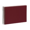 Spiral album BELLA VISTA uni 24/17 bordeaux with white pages