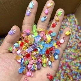 Mini Turtles 100 Pack, Glow in The Dark Tiny Turtles with Big Turtle Storage Box, Luminous Resin Animals Miniature Fairy Garden Landscape Accessories