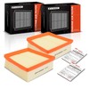 A-Premium Filtro de aire de motor de 2 piezas compatible