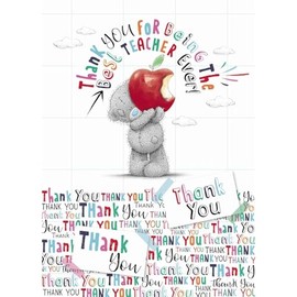 Me To You Tatty Teddy Thank You For Being The Best Teacher Ever Thank You Card
