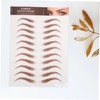 Baluue 12sheets Eyebrow Stickers Eyebrow Mapping Kit Brow Brown Sticker