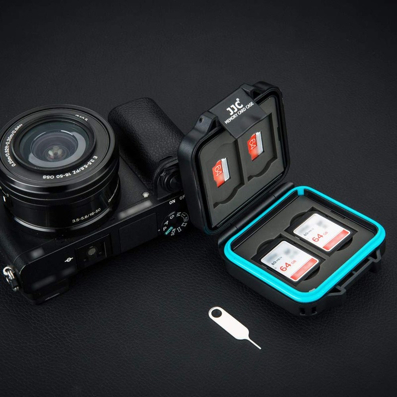 JJC Deluxe 8 Slots Compact Memory Card Case Holder Box