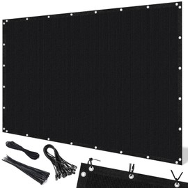 Artpuch 90% Sun Shade Cloth, 4 x 6 FT Pergola Shade Cover Canopy with Grommets, Sun Screen Fabric Tarp for Patio, Outdoor, Garden, Backyard, Black