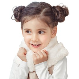 Arisana Neck Warmer, Kids, Girls, Snood, Scarf, Junior, Cold Protection, white (off-white)