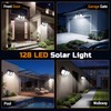 EverBrite 2PK Solar Motion Sensor Lights, 3 Heads, IP65 Waterproof