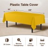 Party Solids 54X108 Yellow Disposable Plastic Tablecloth For Parties Events