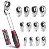 COTOUXKER Flex Head Ratcheting Wrench Set, 1/4 to 3/4 Inch
