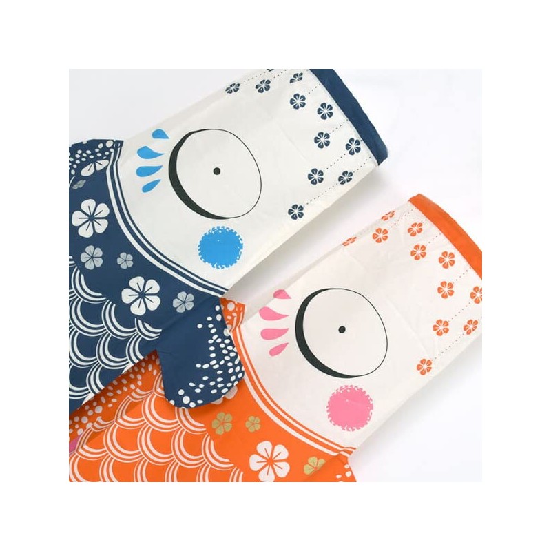 Madame MO Organic Cotton KOINOBORI Koinobori Large BigBlue 140cm