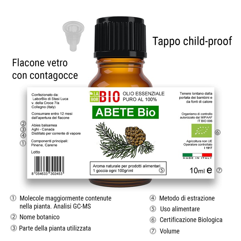 Tanne Bio Ätherisches Öl 100% Reines 10 ml - Aromatherapie