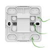 ELEKTRO-PLAST BERG Surface-Mounted Double Switch Double Switch Silver Compact