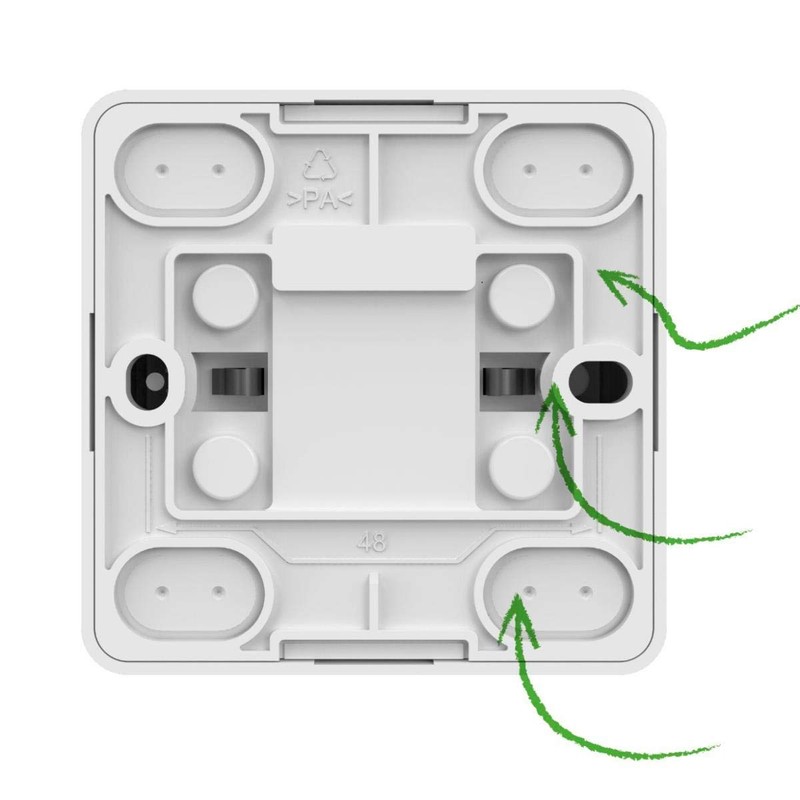 ELEKTRO-PLAST BERG Surface-Mounted Double Switch Double Switch Silver Compact