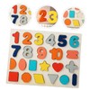Hohopeti Cognitive Shape Learning Montessori Educational Block Puzzle for Number