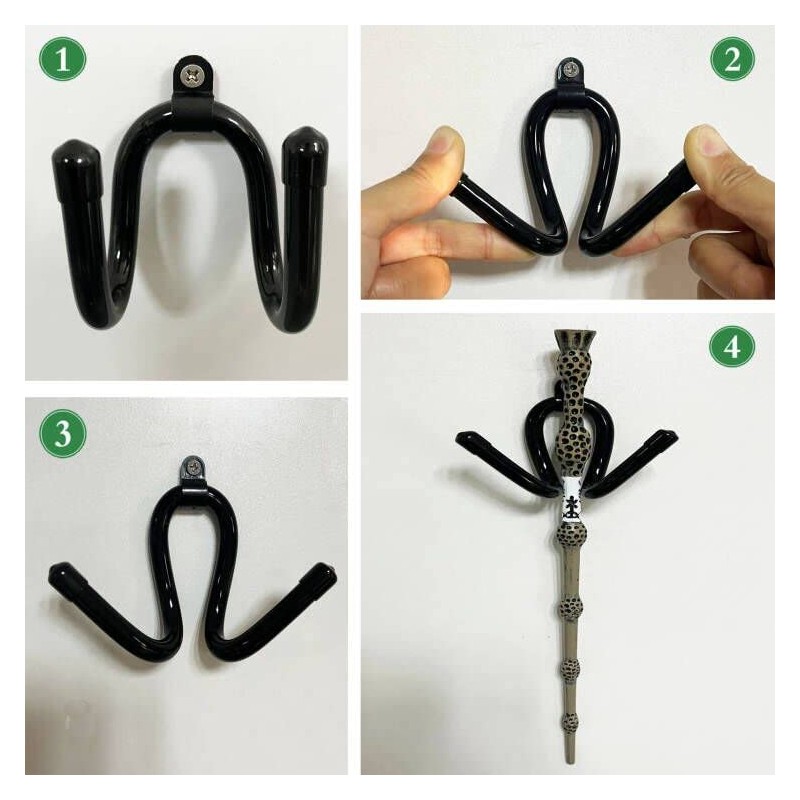 AUXPhome 6 Pack Universal Mini Adjustable Wall-Mounted Wizard Wand Display