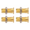 20Set 21.140 4mm Panel Banana Socket Copper Female Gold Plated