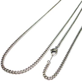 23.6 inches (60 cm), Pure Titanium Chain, Titanium Necklace, Chain, Hey, Kihei, Titanium