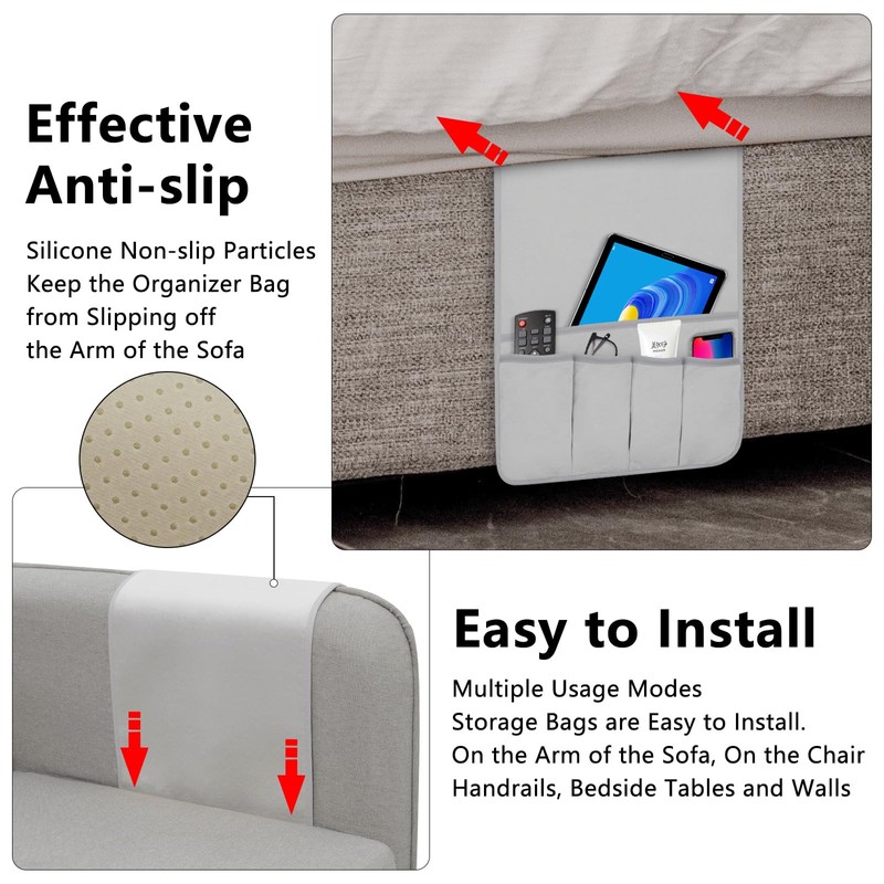 WETRBWEH Remote Control Holder for Armchair, Couch Caddy Organizer TV