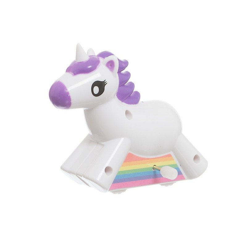 Funtime Gifts FU7400 Wind-Up Racing Unicorns, Pink and Purple, One