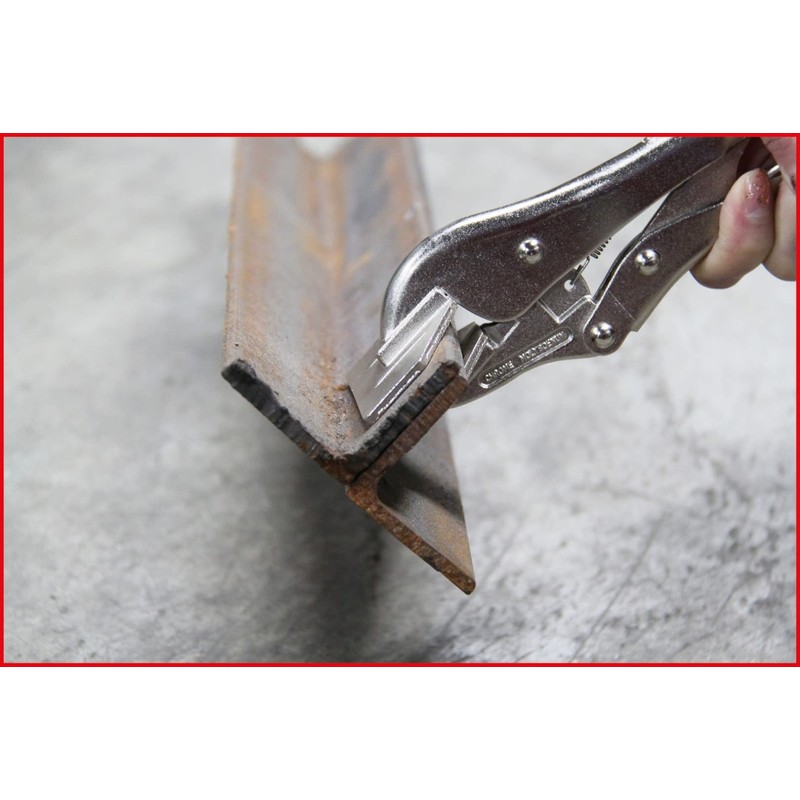 KS Tools 115.1076 Wide and flat jaw locking pliers, 205mm