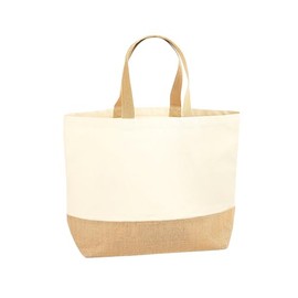Westford Mill W452 Jute Base Canvas Tote XL, natural