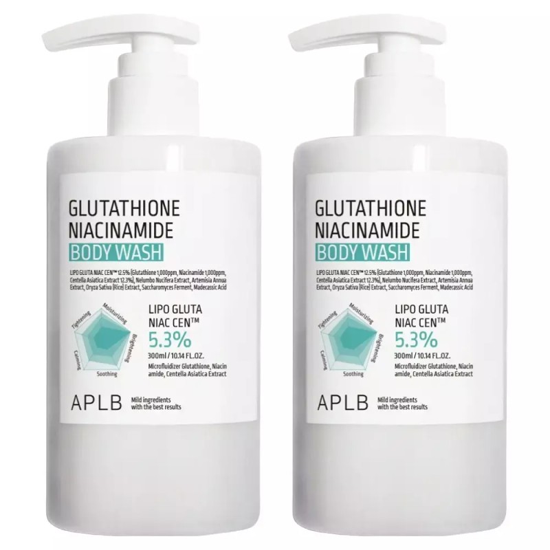 APLB 글루타치온 클렌징케어 사계절 나이아신아마이드 바디워시 300ml 2개 APLB Glutathione
