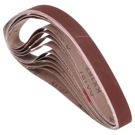 Kozelo 10 Pcs Sanding Belts 1 x 18 Inch 320 Grit Aluminum Oxide Abrasive Sandpaper for Belt Sander Metal Grinding Wood Working Weld Rust Removal