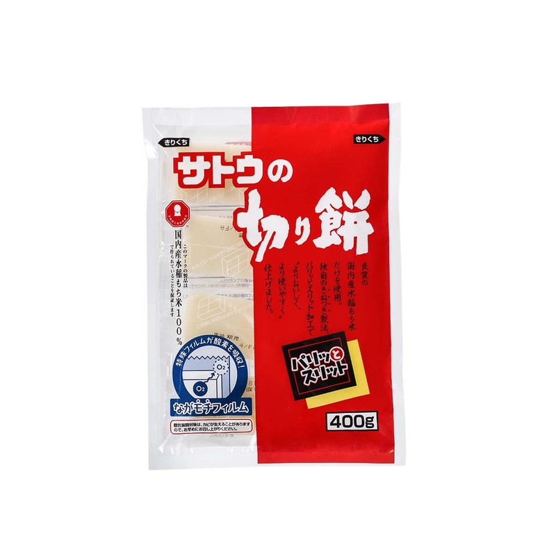 SATO NO KIRIMOCHI PARITTOSUITTO 400g rice cake (400g)